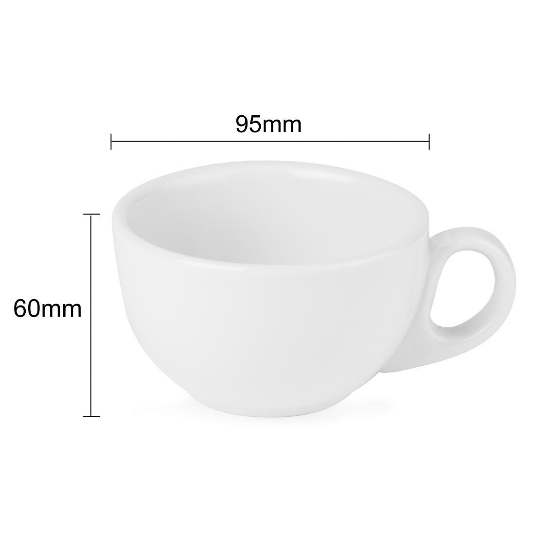 Tasses à cappuccino Olympia Athena 228ml (Lot de 24) — CC201