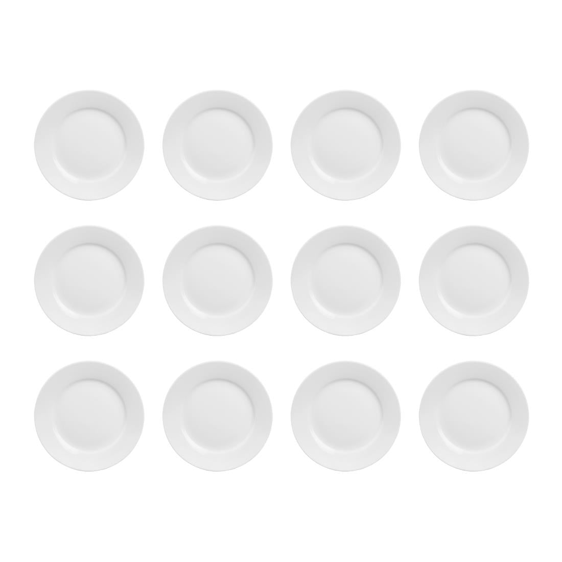Assiettes blanches à bord large Olympia Athena 254mm (lot de 12) — CC209