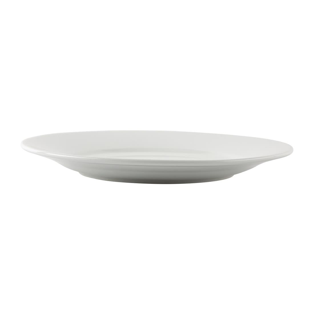Assiettes blanches à bord large Olympia Athena 254mm (lot de 12) — CC209