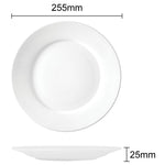 Assiettes blanches à bord large Olympia Athena 254mm (lot de 12) — CC209