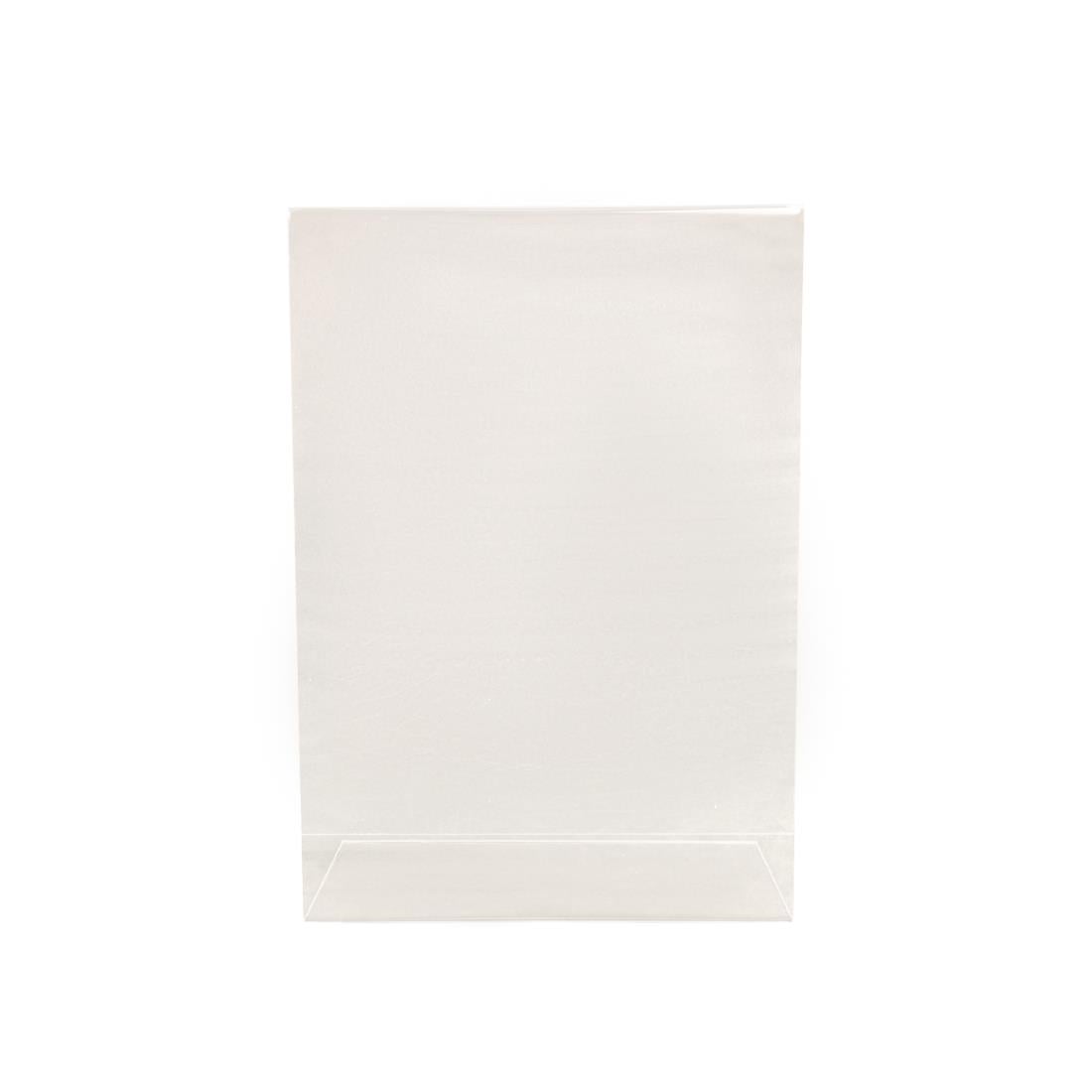 Protège-menus incliné en acrylique Olympia A5 — CC444