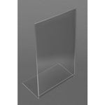 Protège-menus incliné en acrylique Olympia A4 — CC445