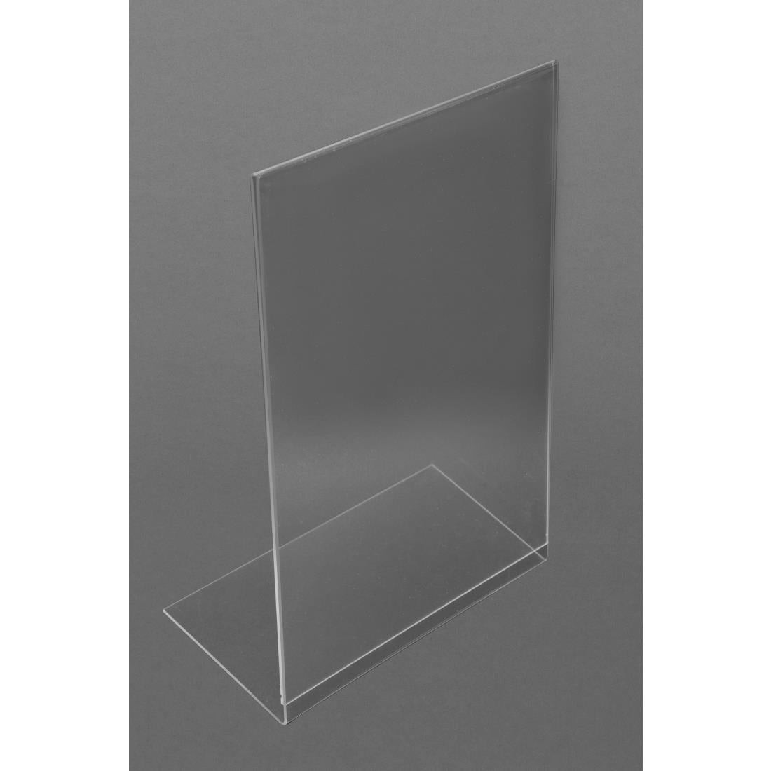 Protège-menus incliné en acrylique Olympia A4 — CC445