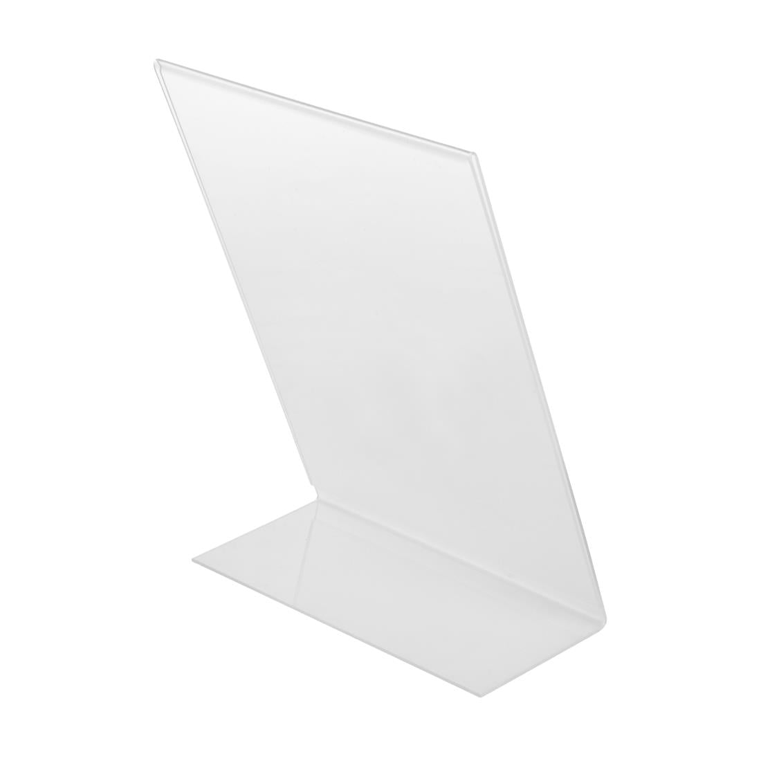 Protège-menus incliné en acrylique Olympia A4 — CC445