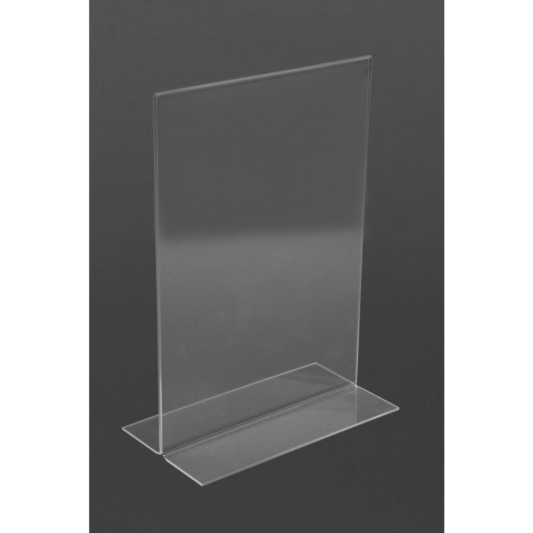 Porte-menu vertical en acrylique Olympia A5 — CC446
