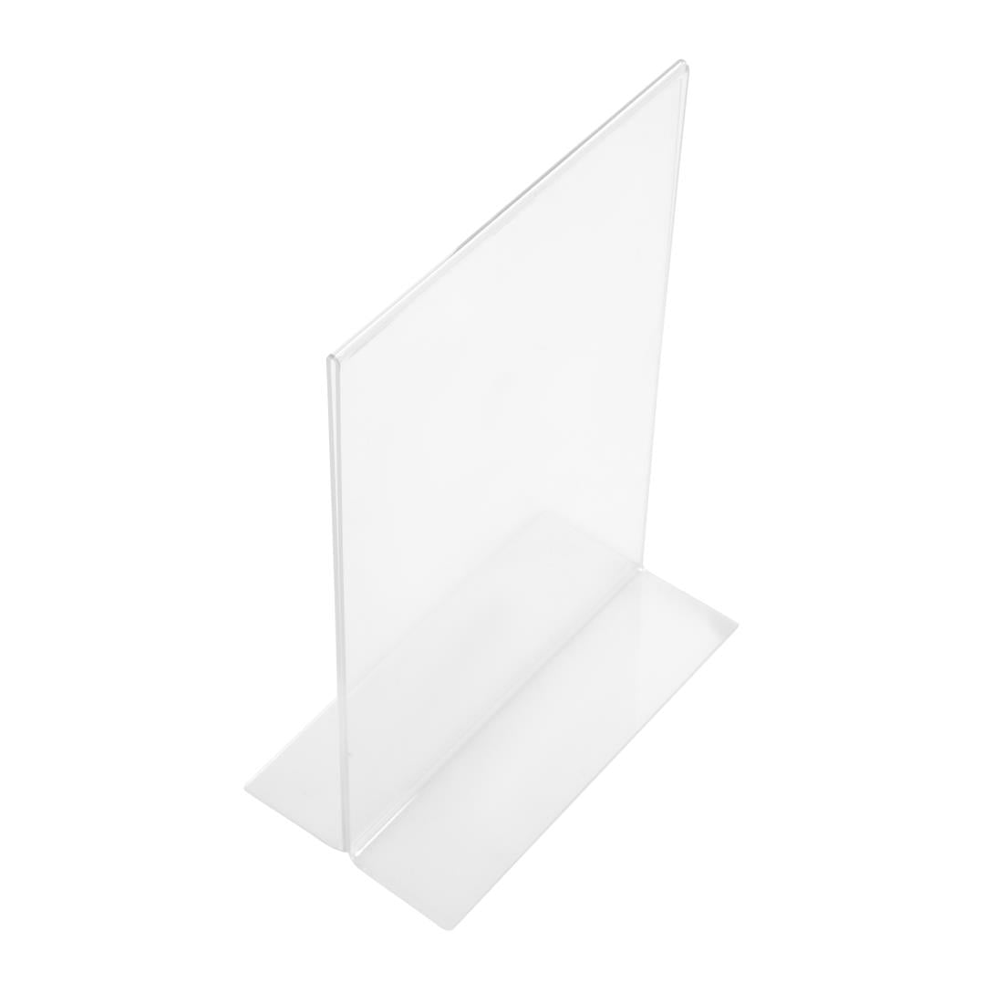 Porte-menu vertical en acrylique Olympia A5 — CC446