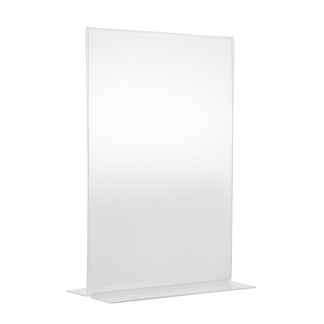 Porte-menu vertical en acrylique Olympia A4 — CC447