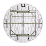 Table ronde pliable au centre Bolero blanche 1530mm — CC506