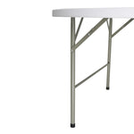 Table ronde pliable au centre Bolero blanche 1530mm — CC506