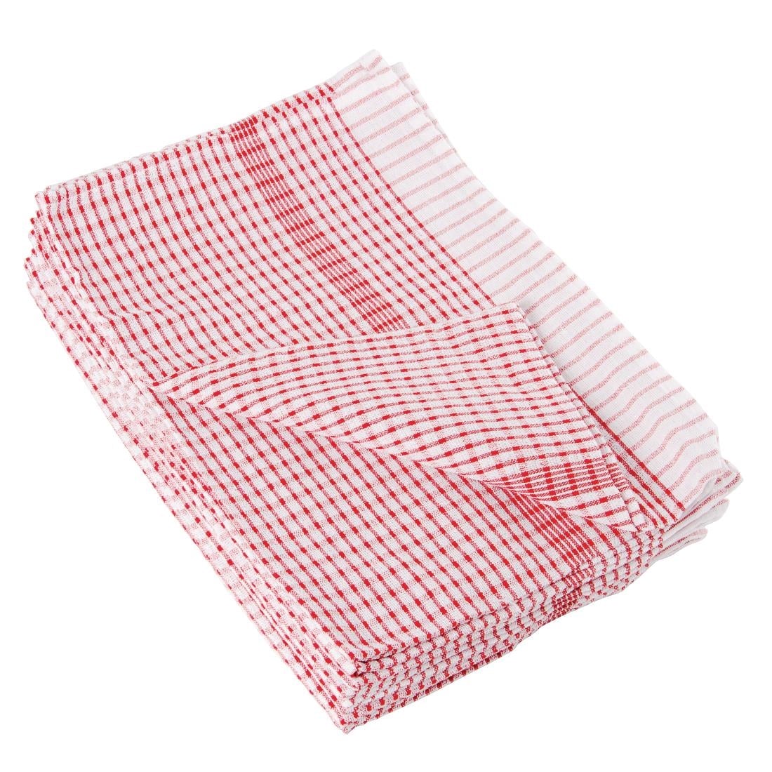 Torchons Vogue Wonderdry rouges (lot de 10) — CC595
