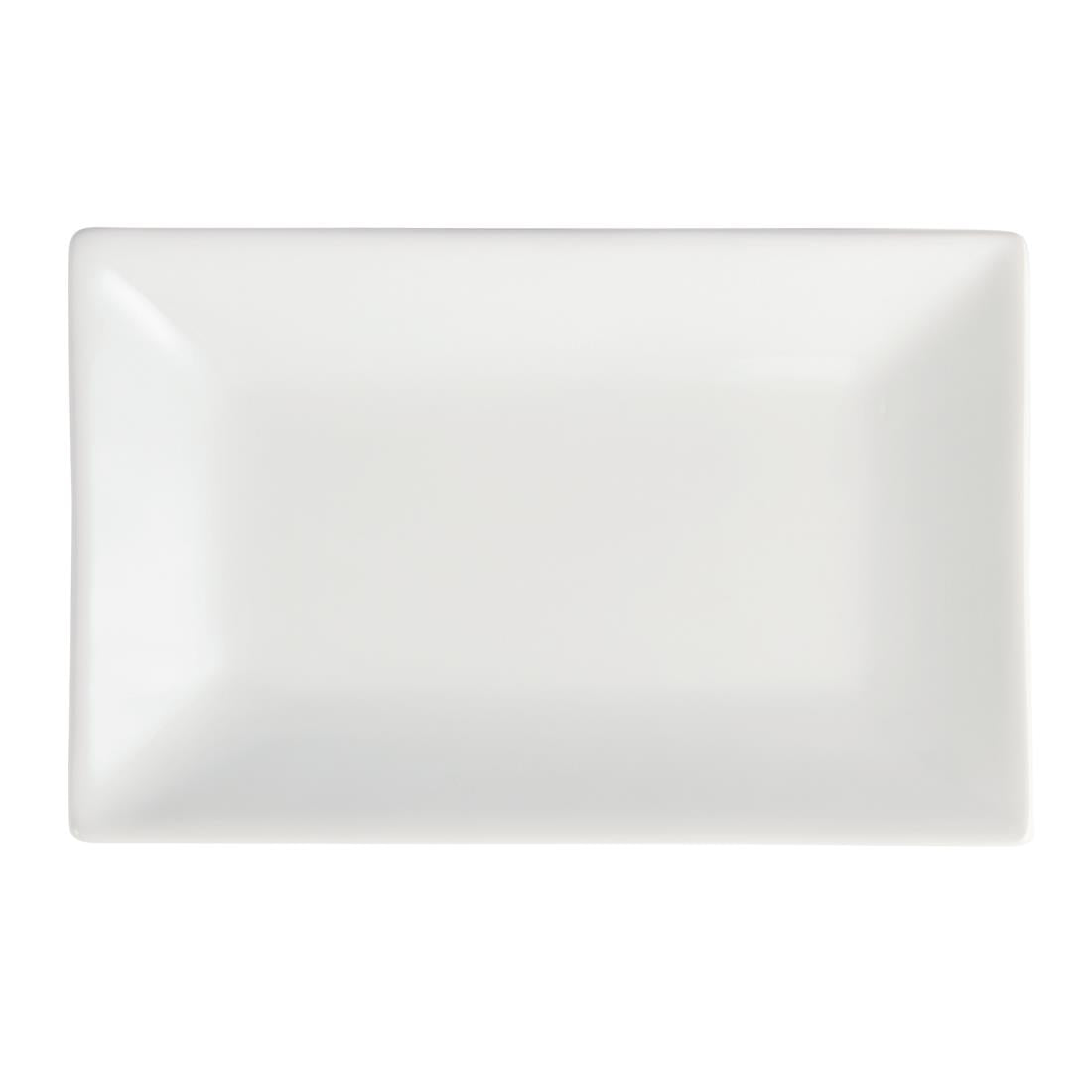 Plat rectangulaire de service 200 x 130mm Olympia (lot de 6) — CC893