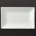 Plat rectangulaire de service 200 x 130mm Olympia (lot de 6) — CC893