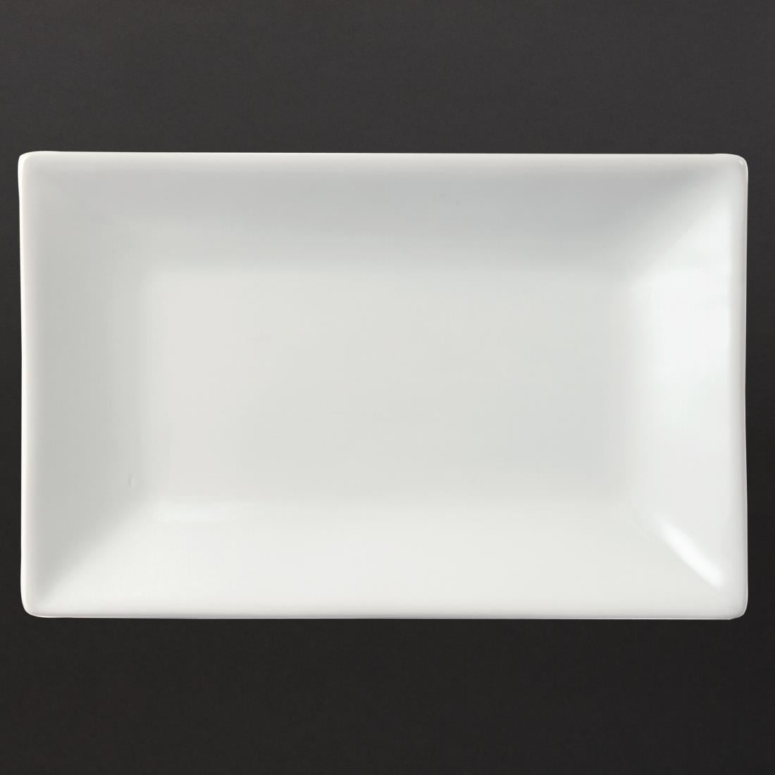 Plat rectangulaire de service 200 x 130mm Olympia (lot de 6) — CC893