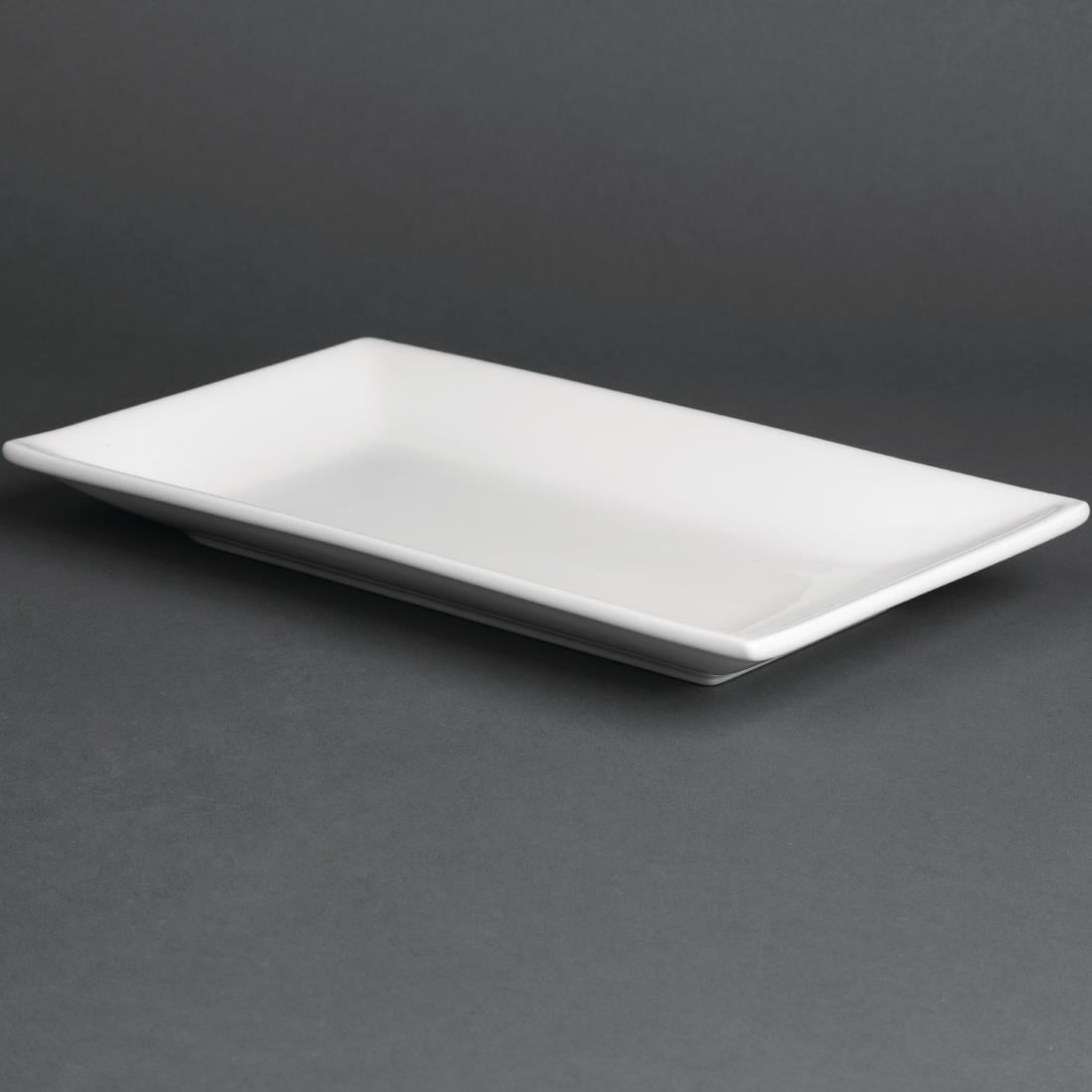 Plat rectangulaire de service 250 x 150mm Olympia (lot de 4) — CC894
