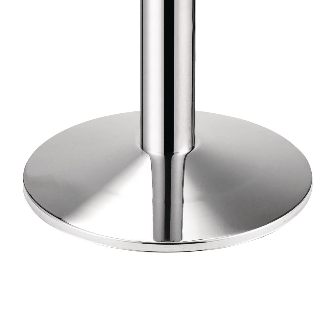 Pied de table rond chromé Bolero — CD214
