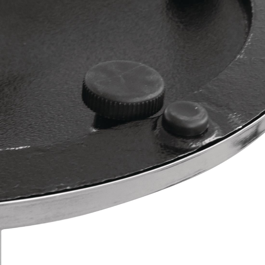 Pied de table rond chromé Bolero — CD214