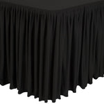 Nappe et juponnage noirs - modèle froncé — CD397