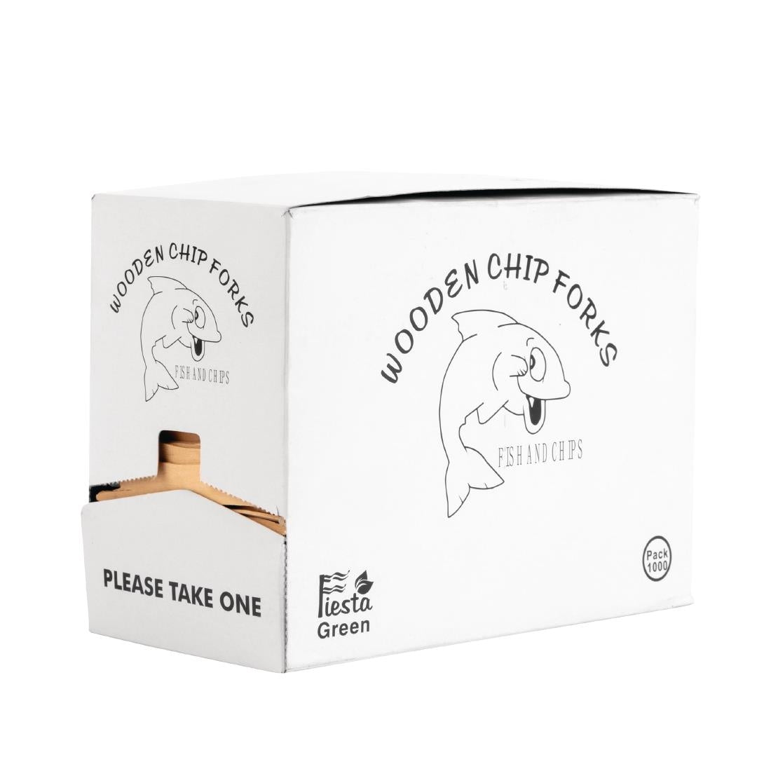 Fourchettes en bois biodégradables Fiesta Compostable (lot de 1000) — CD901
