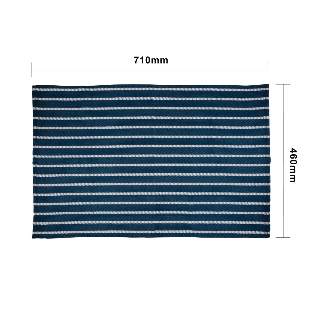 Torchon de cuisine rayé Vogue bleu marine — CE146