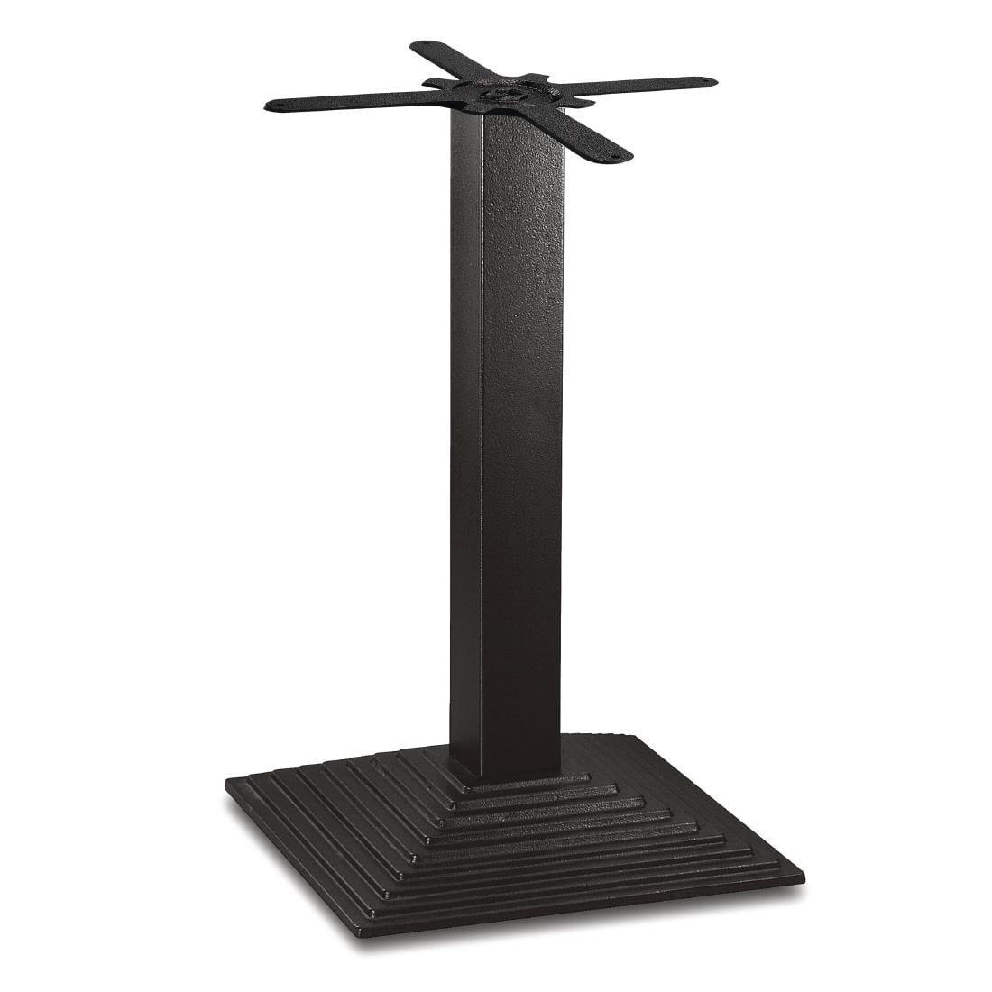 Pied de table carré effet escalier en fonte Bolero — CE153