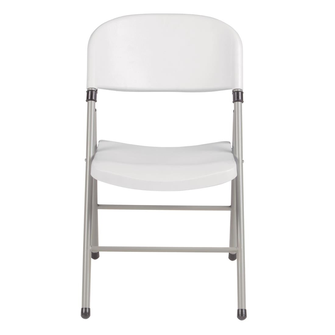 Chaises pliantes Bolero blanches (lot de 2) — CE692
