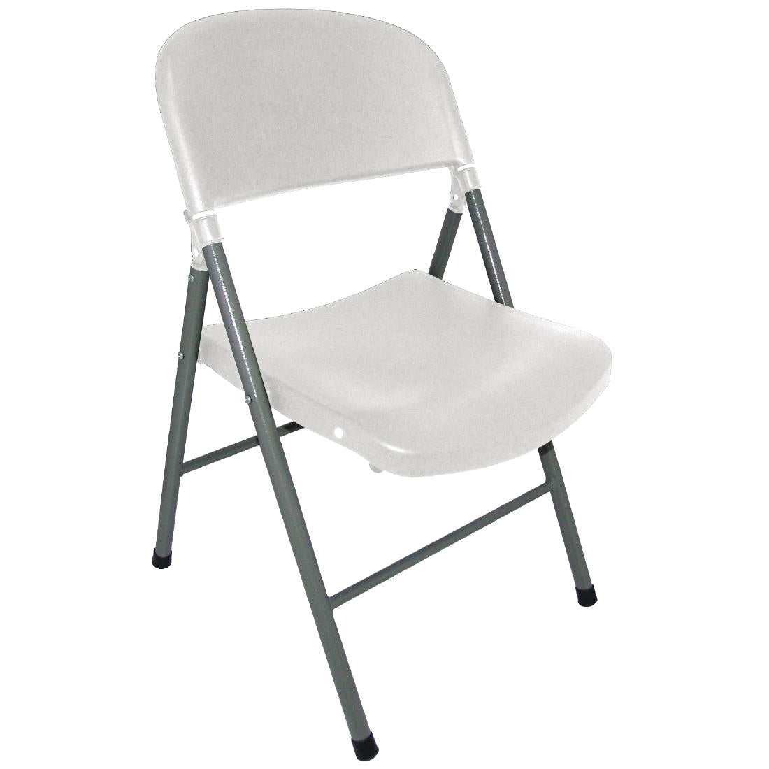 Chaises pliantes Bolero blanches (lot de 2) — CE692