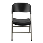 Chaises pliantes Bolero noires et grises (lot de 2) — CE693