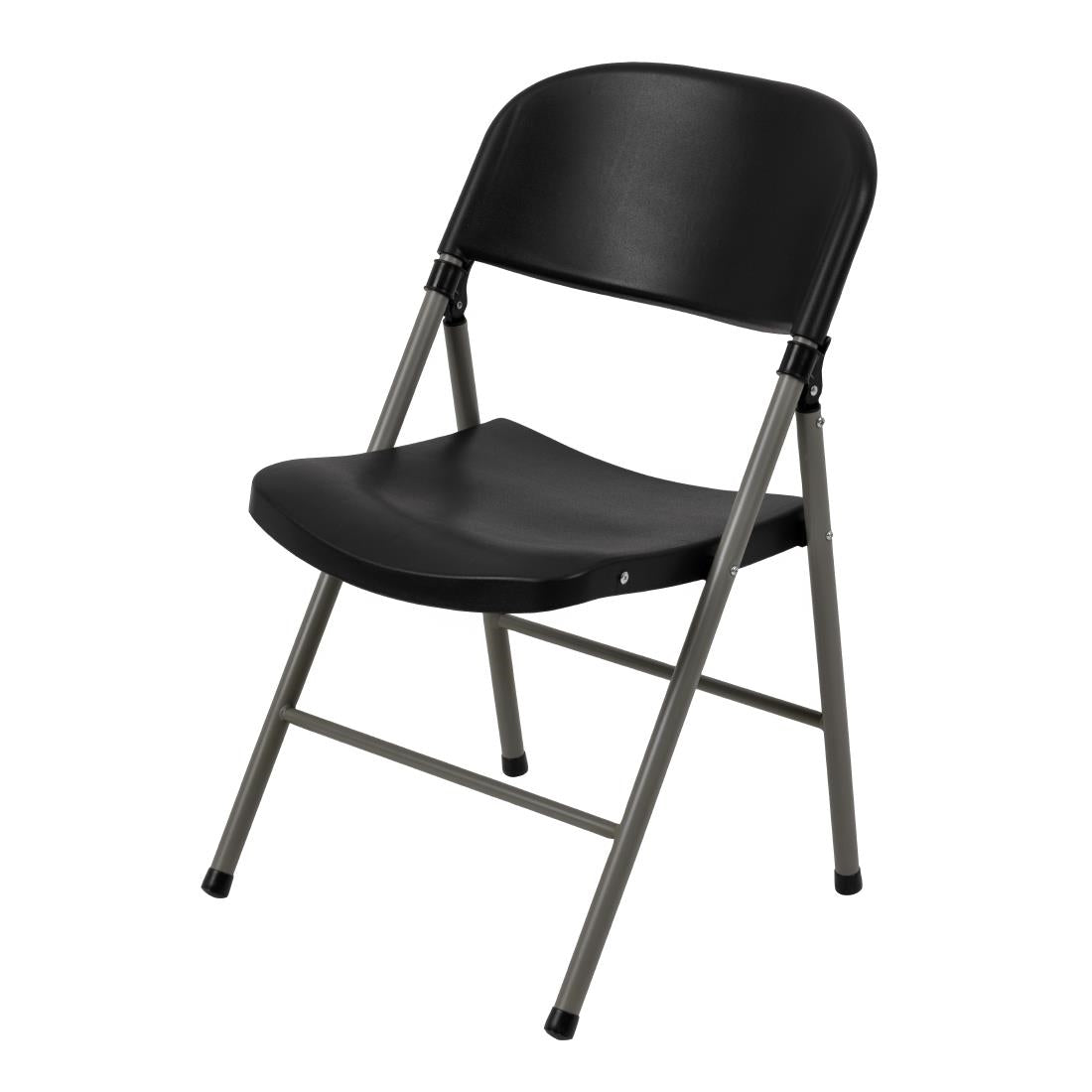 Chaises pliantes Bolero noires et grises (lot de 2) — CE693