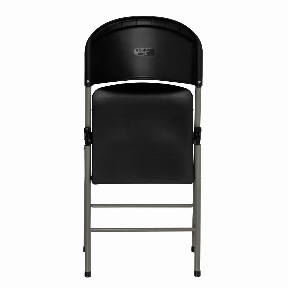 Chaises pliantes Bolero noires et grises (lot de 2) — CE693
