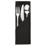 Serviettes noires en polyester Mitre Essentials Occasions (lot de 10) — HB561