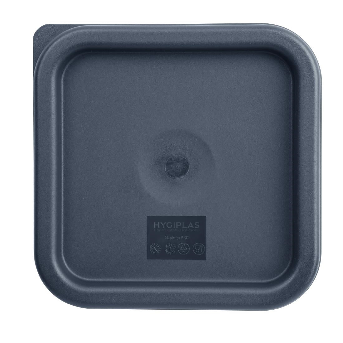 Couvercle carré bleu petit Hygiplas — CF043