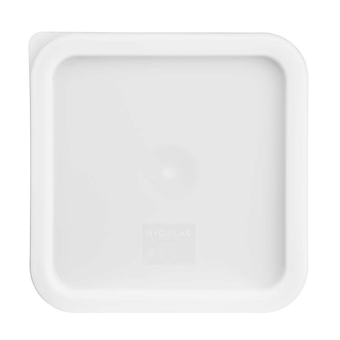 Couvercle carré blanc moyen Hygiplas — CF050