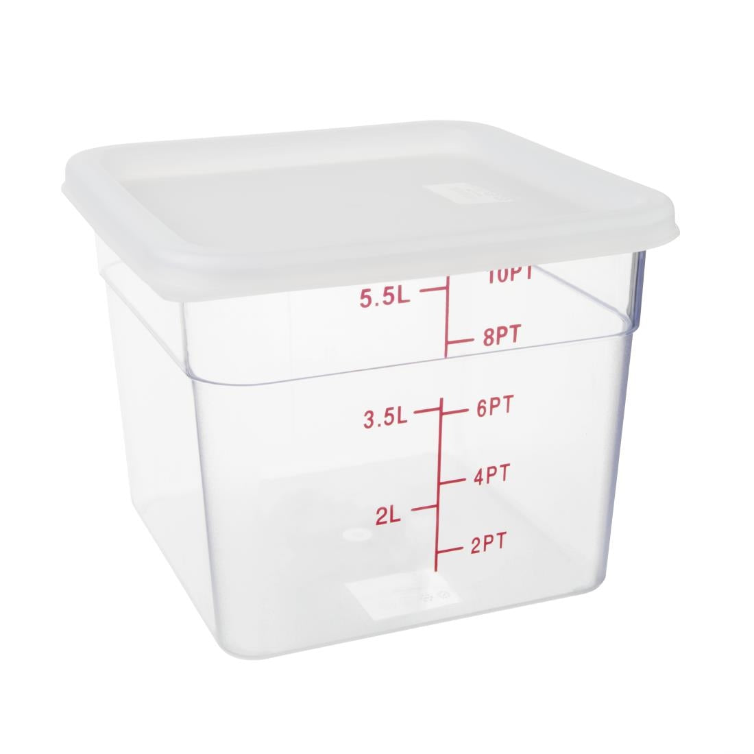 Couvercle carré blanc moyen Hygiplas — CF050