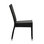Chaises en rotin PE Bolero anthracite (Lot de 4) — CF159