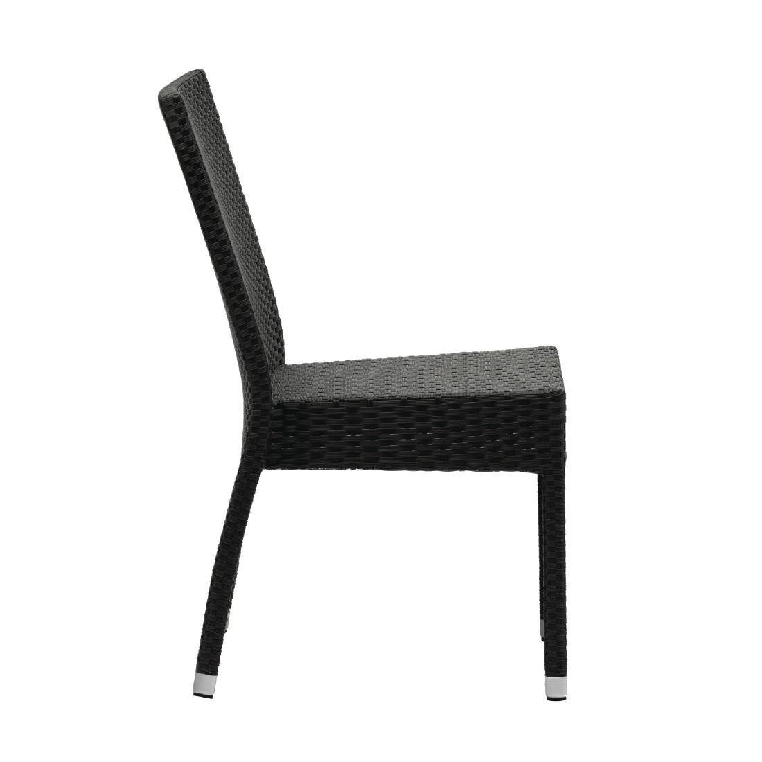 Chaises en rotin PE Bolero anthracite (Lot de 4) — CF159