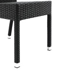Chaises en rotin PE Bolero anthracite (Lot de 4) — CF159