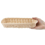 Panier rectangulaire à couverts en rotin polypropylène APS — CF301