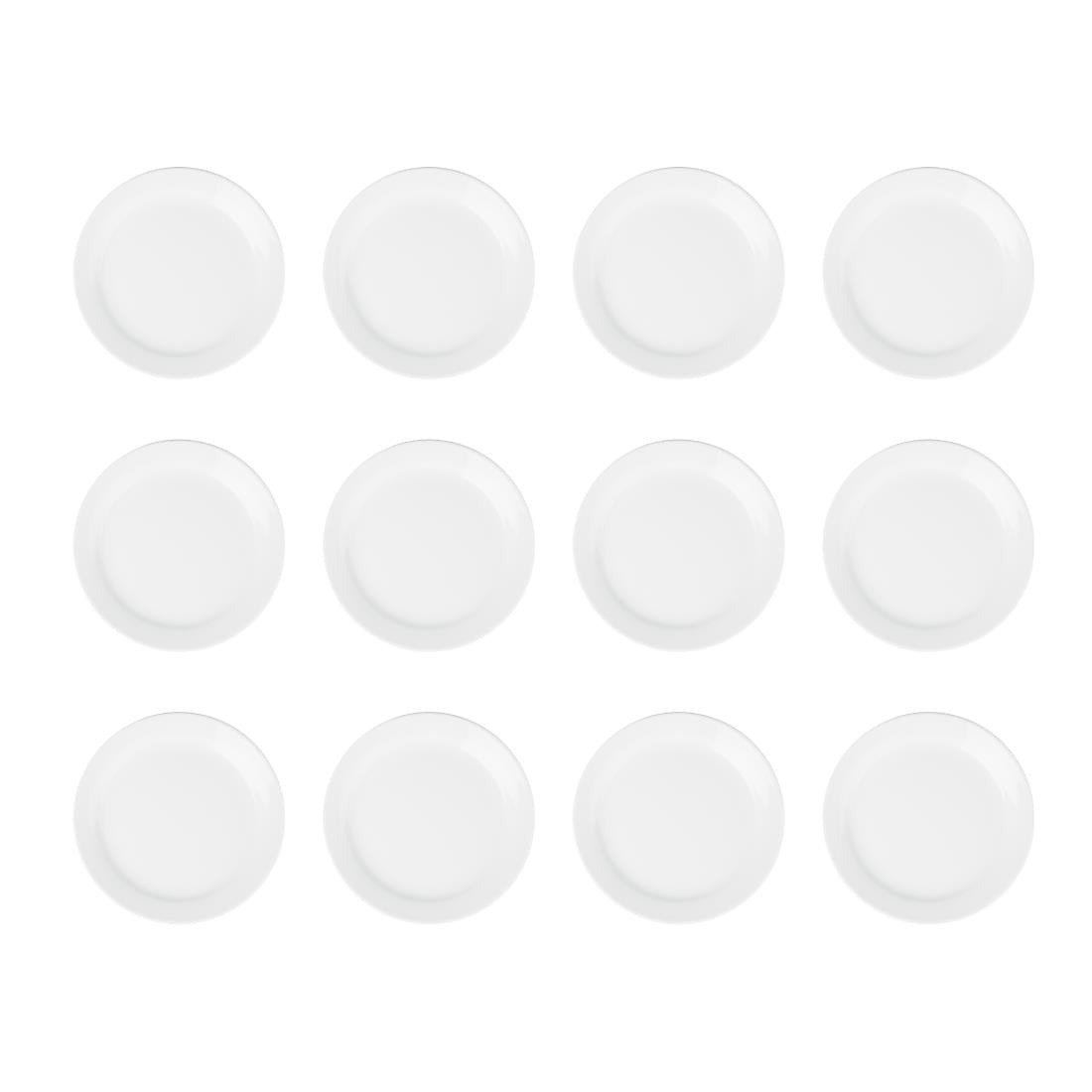 Assiettes à bord étroit Olympia Athena 165mm (lot de 12) — CF360