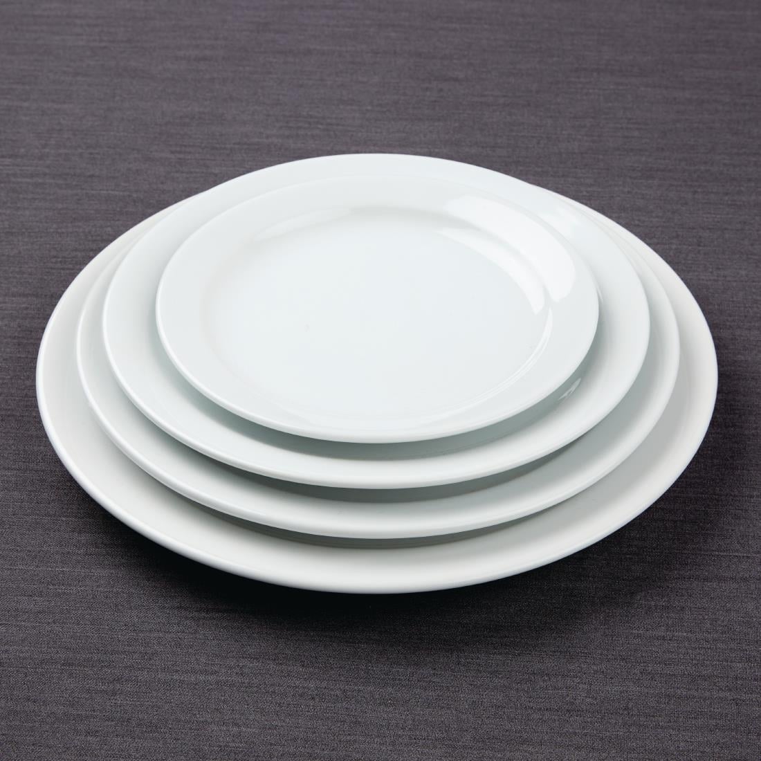 Assiettes à bord étroit Olympia Athena 284mm (lot de 6) — CF365