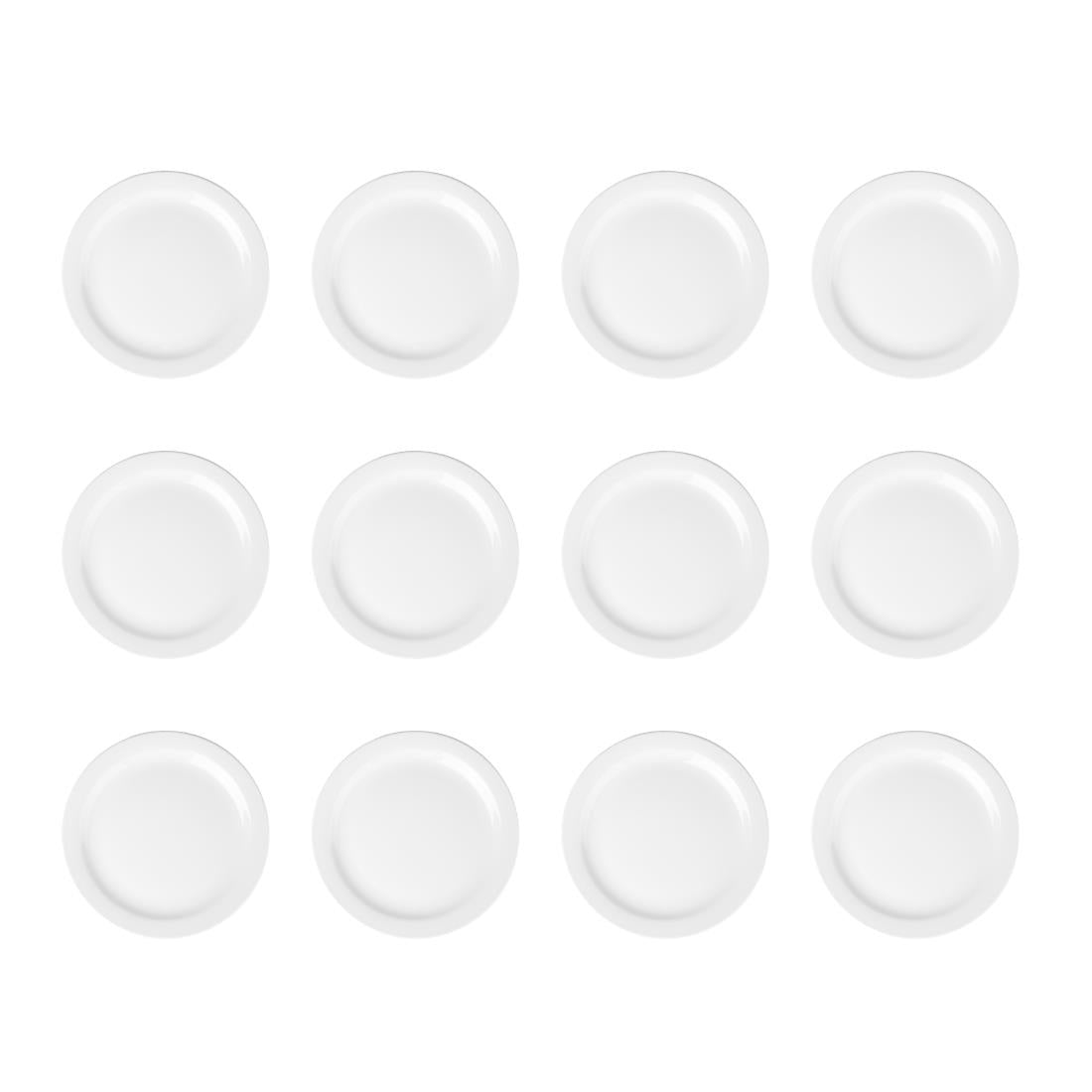 Assiettes à bord étroit Olympia Athena 226mm (lot de 12) — CF363