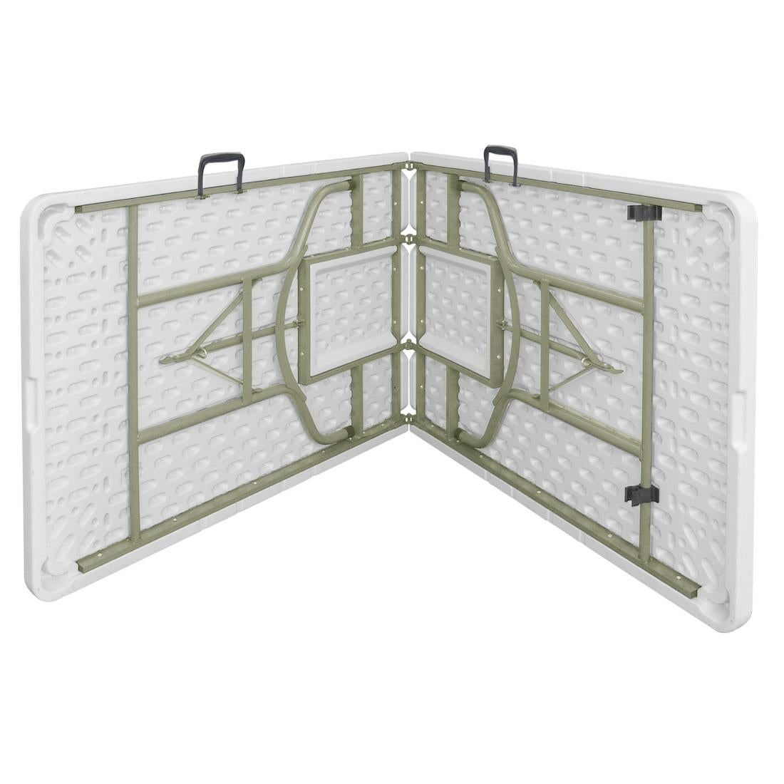 Table pliable au centre Bolero blanche 2430mm — CF375
