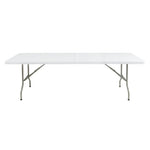 Table pliable au centre Bolero blanche 2430mm — CF375