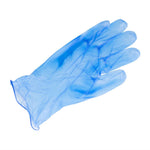 Gants alimentaires en vinyle non poudrés Hygiplas bleus XL (lot de 100) — CF403-XL