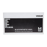 Gants alimentaires en vinyle non poudrés Hygiplas bleus S (lot de 100) — CF403-S