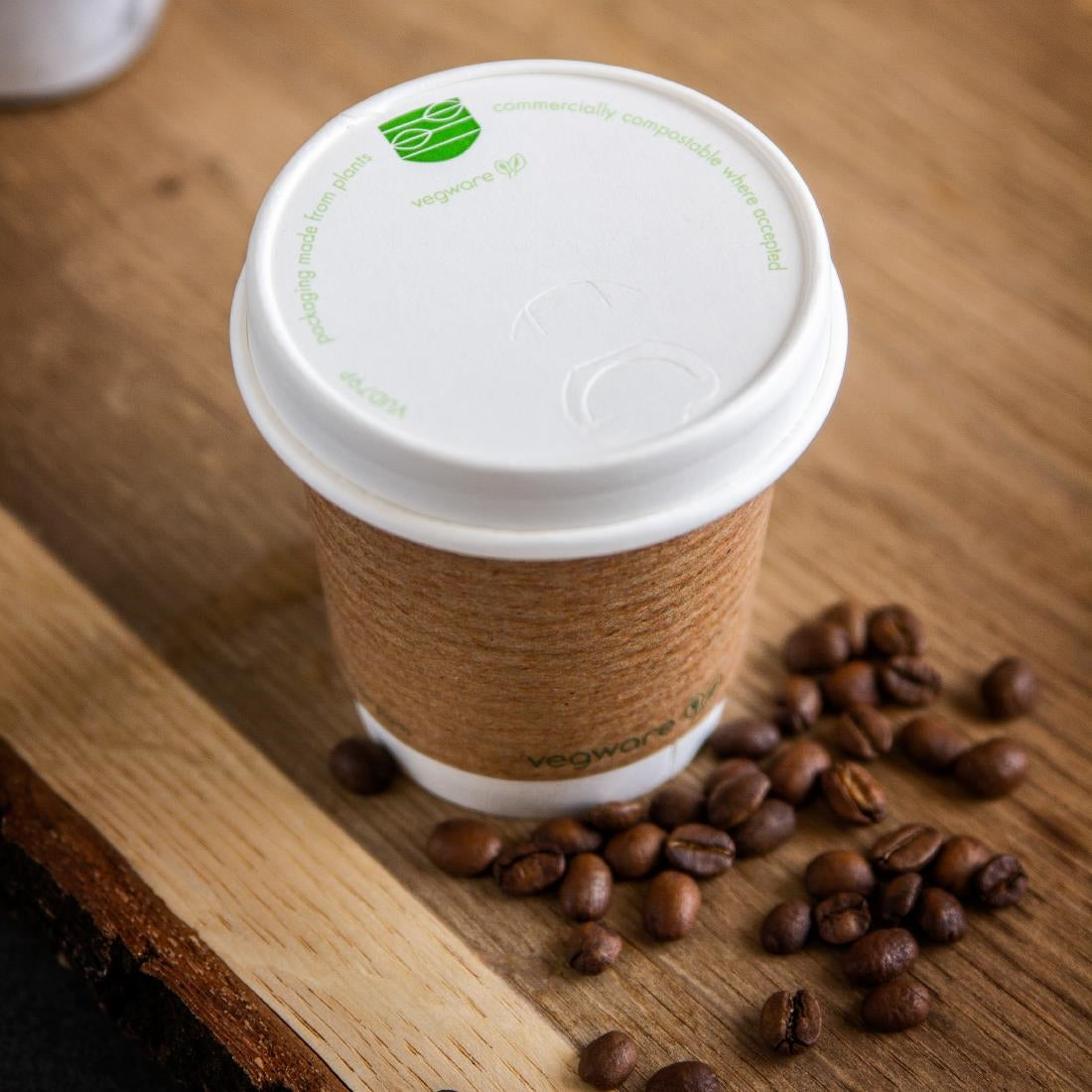 Couvercles boissons chaudes en papier Vegware Série 79 (lot de 1000) — CF888