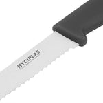 Couteau à tomates denté Hygiplas noir 100mm — CF897