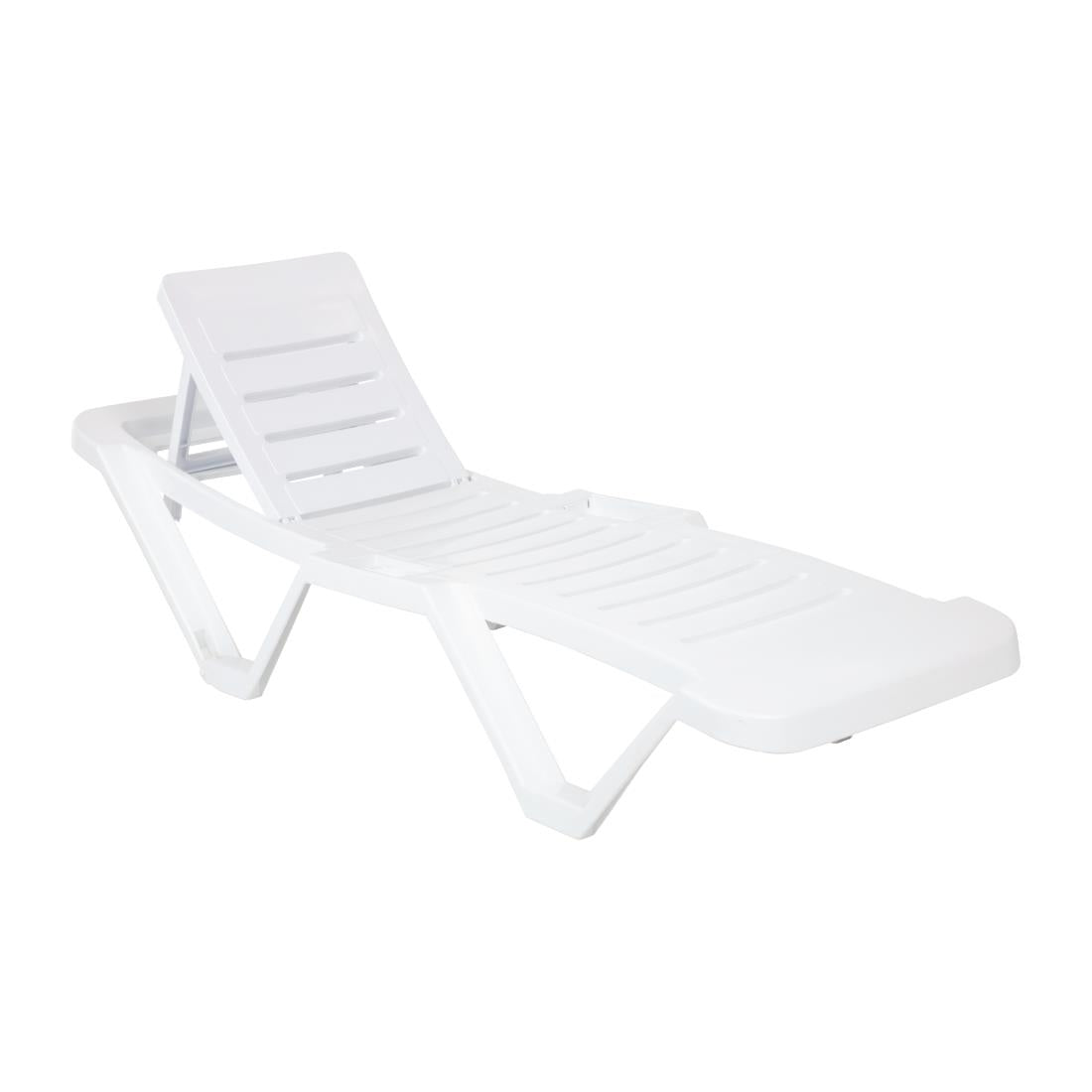 Bains de soleil en polypropylène blancs Resol (lot de 4) — SA678