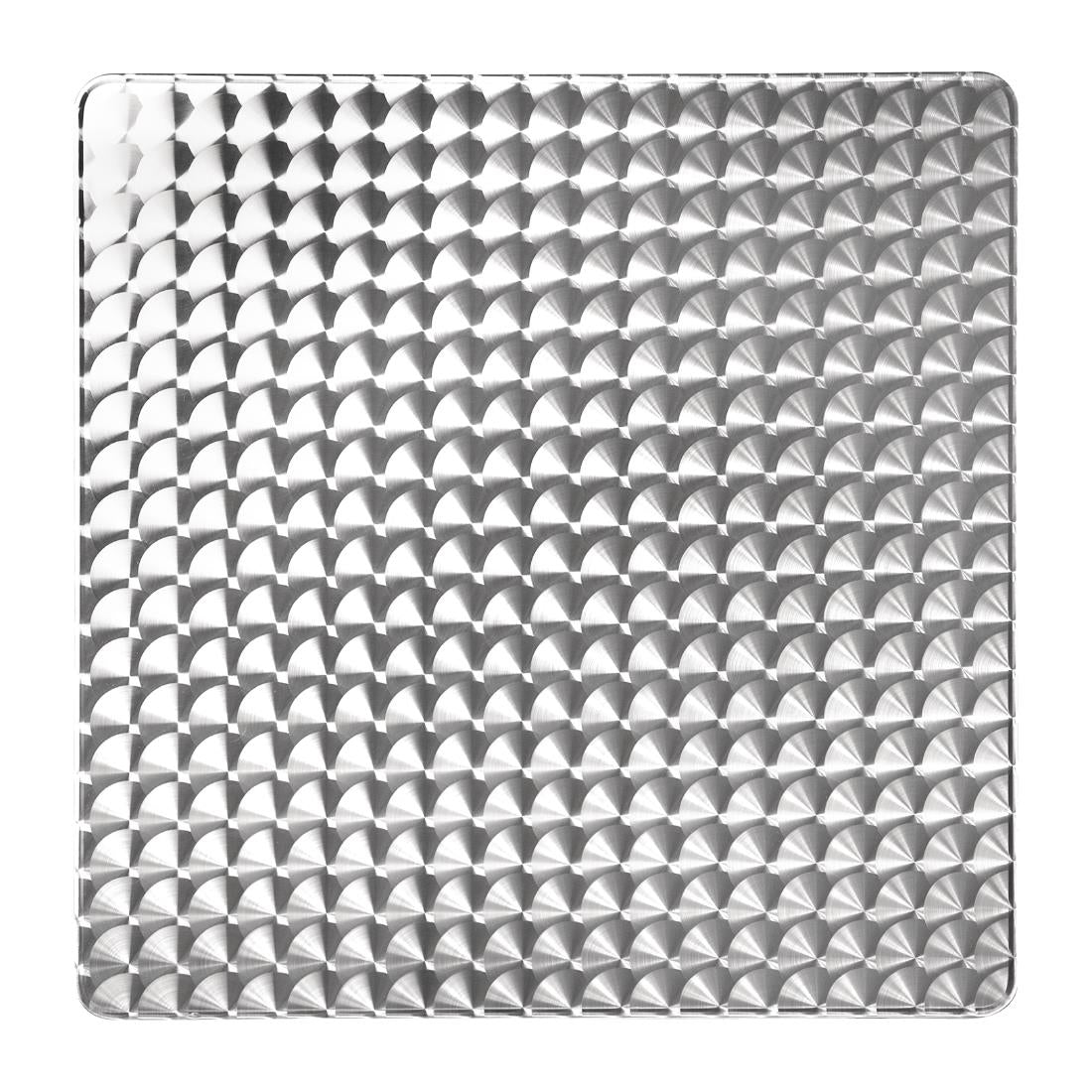 Table bistro carrée Bolero acier inoxydable 700mm — CG834