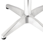 Table bistro carrée Bolero acier inoxydable 700mm — CG834