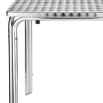 Table carrée inox et aluminium Bolero 600mm — CG837